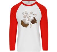 Incantesimo Libro Magia Mago Magico Uomo L/S Baseball T-Shirt