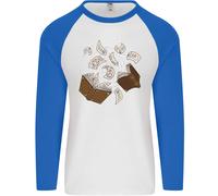 Incantesimo Libro Magia Mago Magico Uomo L/S Baseball T-Shirt