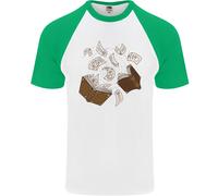 Incantesimo Libro Magia Mago Magico Uomo S/S Baseball T-Shirt