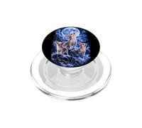 Incantevole Arte di Cani Chihuahua sotto la Luna PopSockets PopGrip per MagSafe