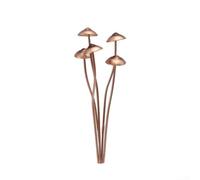 Incantevole decorazione a forma di fungo con supporto per fiori in metallo e inserto da terra per giardino o patio