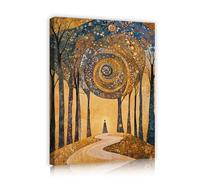 incantevole foresta swirl tela arte della parete magica albero immagini opere d'arte stampe paesaggio poster pittura per casa soggiorno camera da letto 35x45cm innerframe