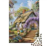 incantevole giardino cottage Puzzle Da 1000 Pezzi Per Fan, Carta Resistente, Arredamento Interno, Regalo Di Compleanno, Gioco Di Puzzle Mentale, Decorazione Murale 70x50cm/1000pcs