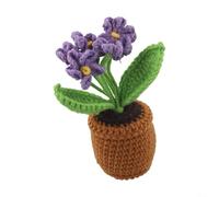 Incantevole mini vaso da fiori fatto a mano, non ti scordar di me, design per abbellire la casa (viola)