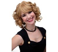 Incantevole Parrucca Cosplay Fiaba Principessa Lunghezza Spalla Riccio Biondo