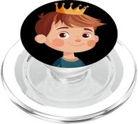 Incantevole principe con corona per un tocco reale PopSockets PopGrip per MagSafe