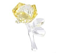 Incantevole simulazione di rosa di cristallo, un must have per ambienti eleganti della casa (giallo)