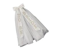 Incantevole velo lungo cattedrale con un tocco di pizzo, velo multifunzionale per spose alla moda per addio al celibato, spose romantiche e velo da donna