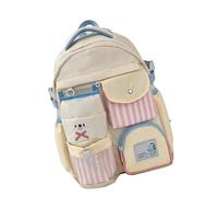 Incantevole Zaino Da Viaggio Per Adolescenti Daypack Casual Estetici Per Studenti Sacchetti Scuola Racca Macinaino Giapponese Sacchetto Scuola Contrasto Color Zaino Casual