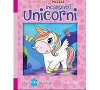 Incantevoli unicorni. Finestrelle in puzzle. Ediz. a colori
