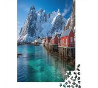 Incantevoli villaggi di pescatori nelle isole Lofoten 70x50cm/1000pcs - Puzzle Per Adulti GioGattotolo Fai-da-te