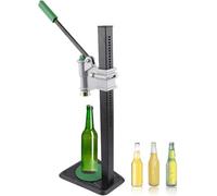 Incappatrice Manuale per Tappi Corona 26-29mm, Strumento da Banco in Alluminio per Imbottigliare Birra e Vino in Casa - Pressione a Leva con Supporto Magnetico per Sigilli Ermetici
