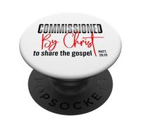 Incaricato da Cristo di condividere il Vangelo Mt 28:19 PopSockets PopGrip Adesivo
