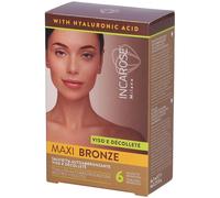 INCAROSE® Maxi Bronze 6 Salviette Viso Décolleté 4x60 ml