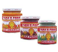 Inca's Food Mixed Sampler - Aji Amarillo, Aji Panca & Huacatay - (3) barattoli da 212,6 g