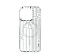 Incase Level - Custodia sottile per iPhone, compatibile con MagSafe, protezione dalle cadute, custodia protettiva con passante per cordino, design elegante e minimalista (linee verticali grigie