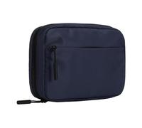 Incase Nylon Accessory - Borsa organizer per elettronica, piccola custodia da viaggio per cavi, accessori per fotocamera, borsa compatta con scomparto imbottito in pelliccia sintetica (blu navy)