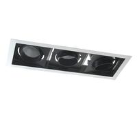 INCASSO LED APOLLO NERO 40W 6000LM 3000K ORIENTABILE 40,2X15X7,7CM