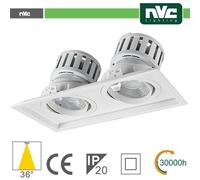 Incasso Multi lampada - 48w(2x24w) 3000k 4270lm 36° PF95 - NVM2C-2X24W3K36