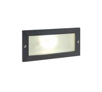 Segnapasso Esterno Incasso Aperto Escape Alluminio E Vetro Nero Led 10W 3000K