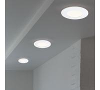 Incasso Plafoniera Faretto da IP23 Bianco Tondo LED Spot Soffitto 3er Set