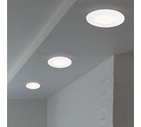Incasso Plafoniera Faretto da IP23 Bianco Tondo LED Spot Soffitto 3er Set