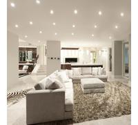 Incasso Plafoniera Luci Montaggio Corridoio Mobile Nichel Opaco LED 24er Set