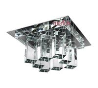 INCASSO QUADRATO IN VETRO E SPECCHIO APPLIQUE SOFFITTO FARETTO G4 12V