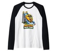 Incasso Taco Time Funny School Taco Meme Design Maglia con Maniche Raglan