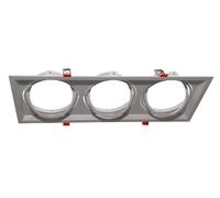 Incasso triplo per faretto AR111 rettangolare orientabile supporto portafaretti [EEK: A++]