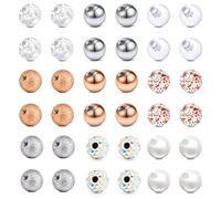 Incaton Piercing da 1,2/1,6 mm, 14 G, Sfere di Ricambio da 16 G, Filettate Esternamente, in Acciaio Chirurgico, per Capezzoli, Lingua, Bilanciere a Ferro di Cavallo