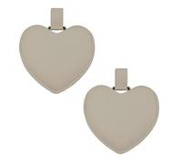 INCAUCA 2 mini specchi da borsetta in acciaio inossidabile con copertura in pelle PU, specchio tascabile compatto a forma di cuore, grazioso piccolo specchio da viaggio per il trucco, infrangibile,