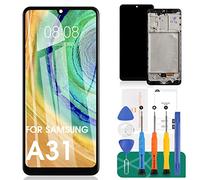 Incell per Samsung Galaxy A31 Sostituzione dello schermo per Samsung A31 LCD per display A31 per A315 digitalizzatore Touch Screen Assembly parti di riparazione (non originali, nero con cornice)