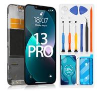 Incell - Schermo di ricambio per iPhone 13 Pro, per iPhone 13Pro, A2638, A2483, A2636, A2639, A2640, LCD 3D, Touch Assembly di ricambio con kit di riparazione (6,1", nero)