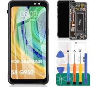 Incell - Schermo di ricambio per Samsung Galaxy S8 LCD per Samsung Galaxy S8 Display per SM-G950F SM-G950U Digitizer Touch Screen Assembly Parte di riparazione con telaio (non per S8 Plus)