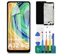 INCELL - Schermo LCD di ricambio per Samsung Galaxy A32 4G per Samsung Galaxy A32 Digitizer A325 LCD di ricambio SM-A325F Touchscreen Assembly con strumenti (LCD nero con telaio)