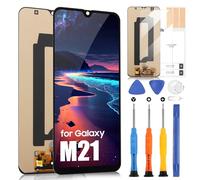 Incell - Schermo per Samsung Galaxy M21 per Samsung M21 SM-M215F SM-M215F/DS SM-M215F/DSN LCD Display Touch Screen Digitizer Assemblea Completa di Strumenti (Nero senza cornice)