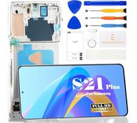 Incell - Set di schermi LCD per Samsung Galaxy S21+ 5G, display LCD SM-G996B SM-G996U Digitizer Touch Screen Assembly con cornice (Phantom - Argento)