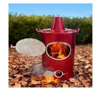 Inceneritore da Giardino Barile di Combustione Portatile for L'incenerimento Dei Rifiuti Degli Alberi Barile di Combustione Cerimoniale Struttura in Acciaio Inossidabile Design(44x66cm/17.3x25.9”)