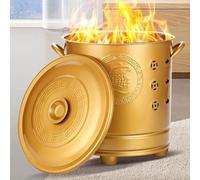 Inceneritore for Bruciare la Carta All'Aperto, Barili in Acciaio Inox for Patio, Giardino, Balcone, Campeggio, Cucina, Legna, Spazzatura