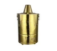 Inceneritore per braciere in Acciaio Inox, bruciatore di Carta con Coperchio, barile per Bruciare rifiuti e Foglie all'Esterno, braciere per falò con Maniglia per casa e Giardino.