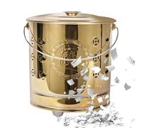 Inceneritore per carta da esterno, in acciaio inox, inceneritore in metallo, per patio, giardino, balcone, terrazza, spiaggia, campeggio, cucina, legno, immondizia