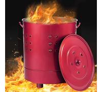 Inceneritore per Impieghi Gravosi, Contenitore per la Combustione Cavo, Contenitore Portatile in Metallo per Detriti, Rifiuti da Giardino, Balcone