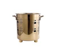 Inceneritore portatile da esterno con coperchio e gancio per il fuoco per uno smaltimento efficiente dei rifiuti