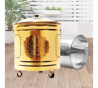 Inceneritore Tradizionale di Buon Auspicio, Bidone Portatile for Esterni, for Detriti, Legno, Rifiuti, Terrazza, Balcone