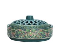 Incense Burner - Ceramic Coil Holder, Ash Collection Tray, Display Stand, Function Fly Control System Heat Holder | Home Kitchen Living Room Meditation Yoga Spa Outdoor Travel