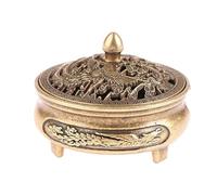 Incense Burner Decor - Metal Incense Holder Ornament, Detachable Lid Desktop Decorations | For Yoga Room, Tea Room, Balcony, And Bedroom Home Fragrance Essential, Modern Meditation Piece