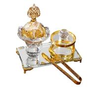 Incense Holder Cone, Antique Arabic Burner Pot, Decorative Incense Tool with Tong, Zen Aromatherapy Accessory for Tabletop, Centerpiece, Living Room, Tea House, Meditation, Yoga, Spa, 19x15x15 Cm