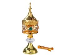 Incense Holder, Incense Coil Censer, Decorative Metal Burner, 3.15x3.35x10.63 inches Vintage Fragrance Accessory, Ideal for Living Room, Yoga Studio, Hotel, Study, Bedroom, Relaxation Use