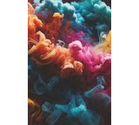 Incense Notebook: Blank Lined Notebook for All Ages, Incense, Smoke, Colorful | 6x9 inches, 110 pages | Gifts for Birthdays, Christmas, Thanksgiving and more